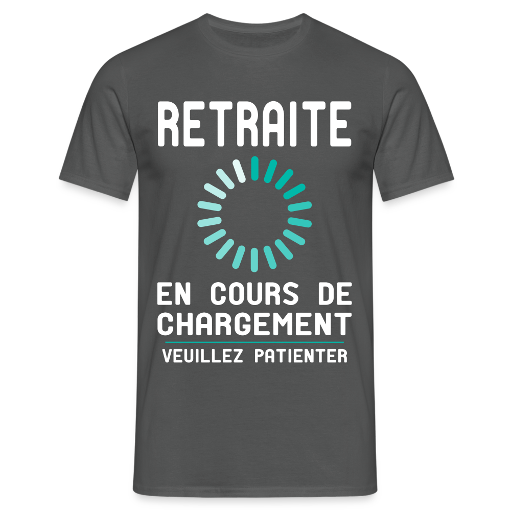 T-shirt Homme -  Retraite en cours de chargement - charbon