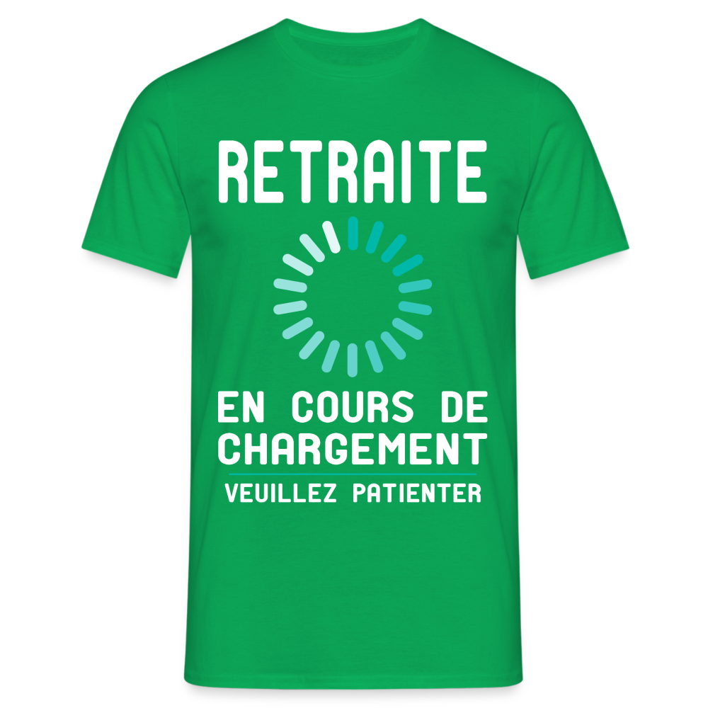 T-shirt Homme -  Retraite en cours de chargement - vert