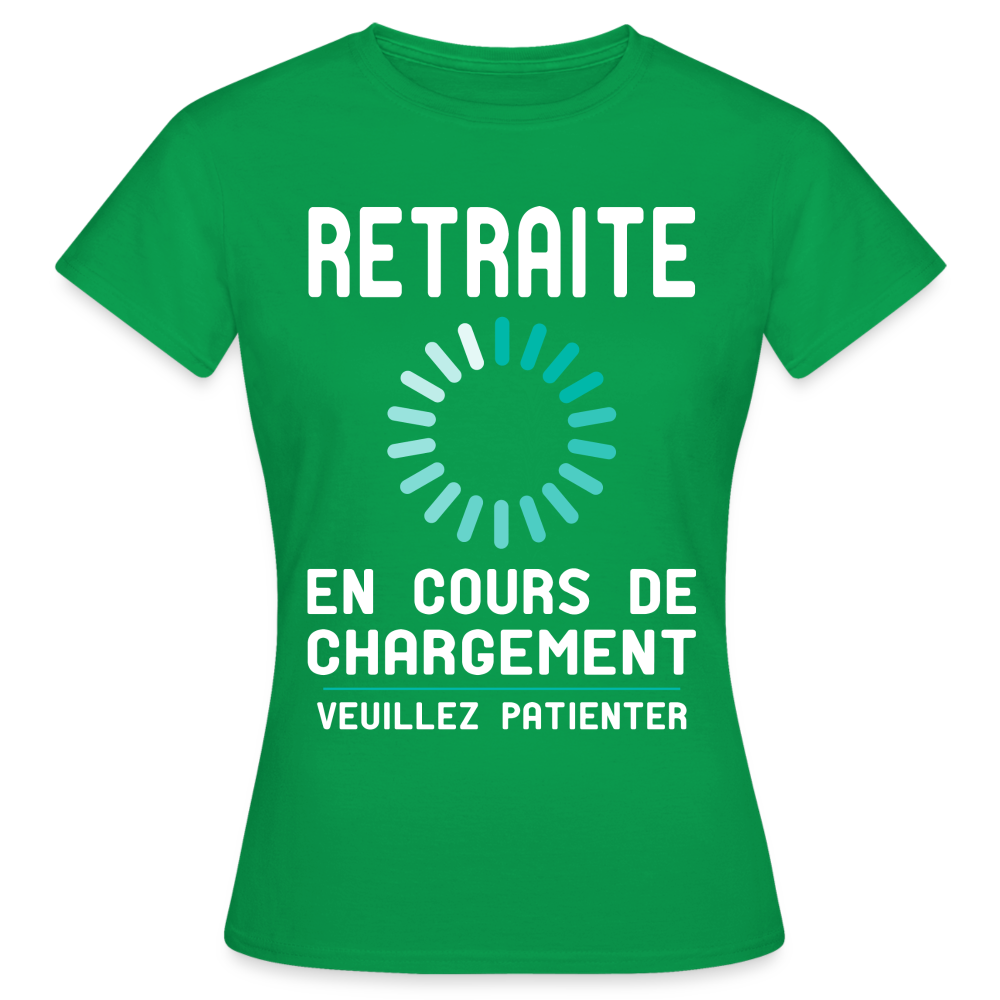 T-shirt Femme - Retraite en cours de chargement - vert