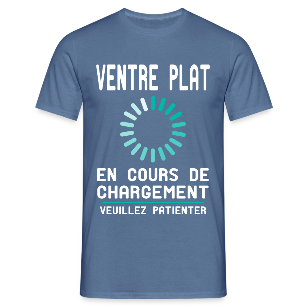 T-shirt Homme -  Ventre plat en cours de chargement - bleu pigeon 