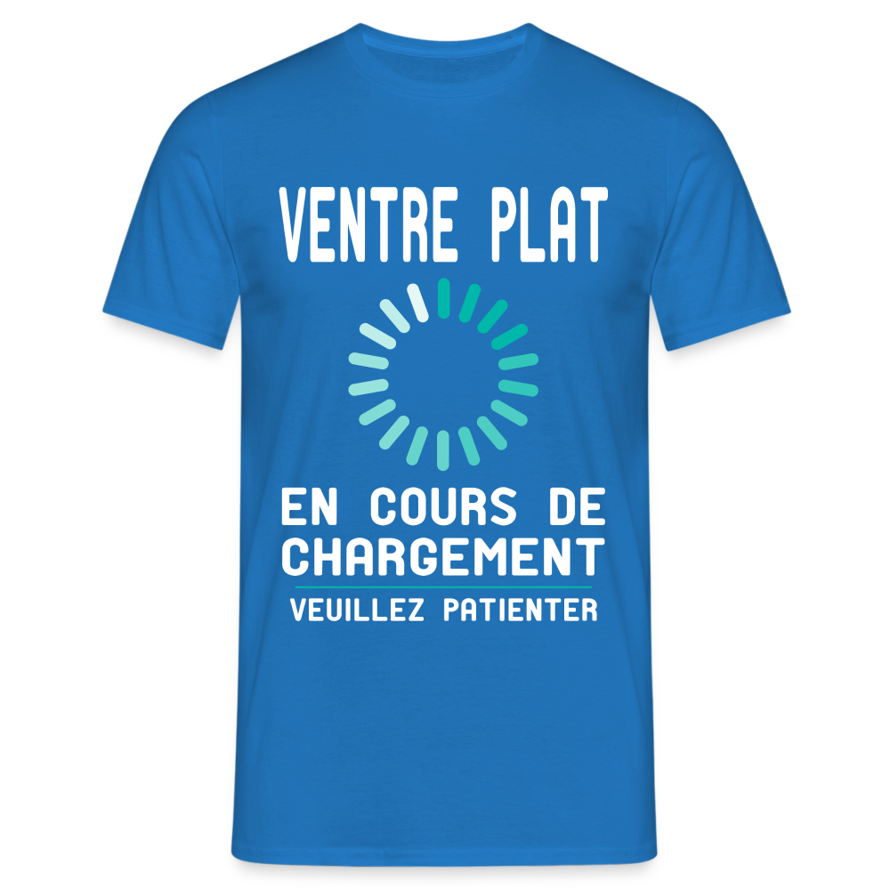 T-shirt Homme -  Ventre plat en cours de chargement - bleu royal