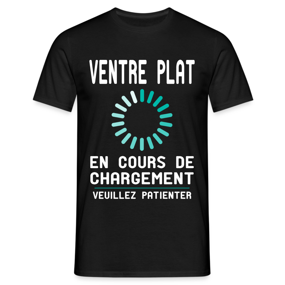 T-shirt Homme -  Ventre plat en cours de chargement - noir