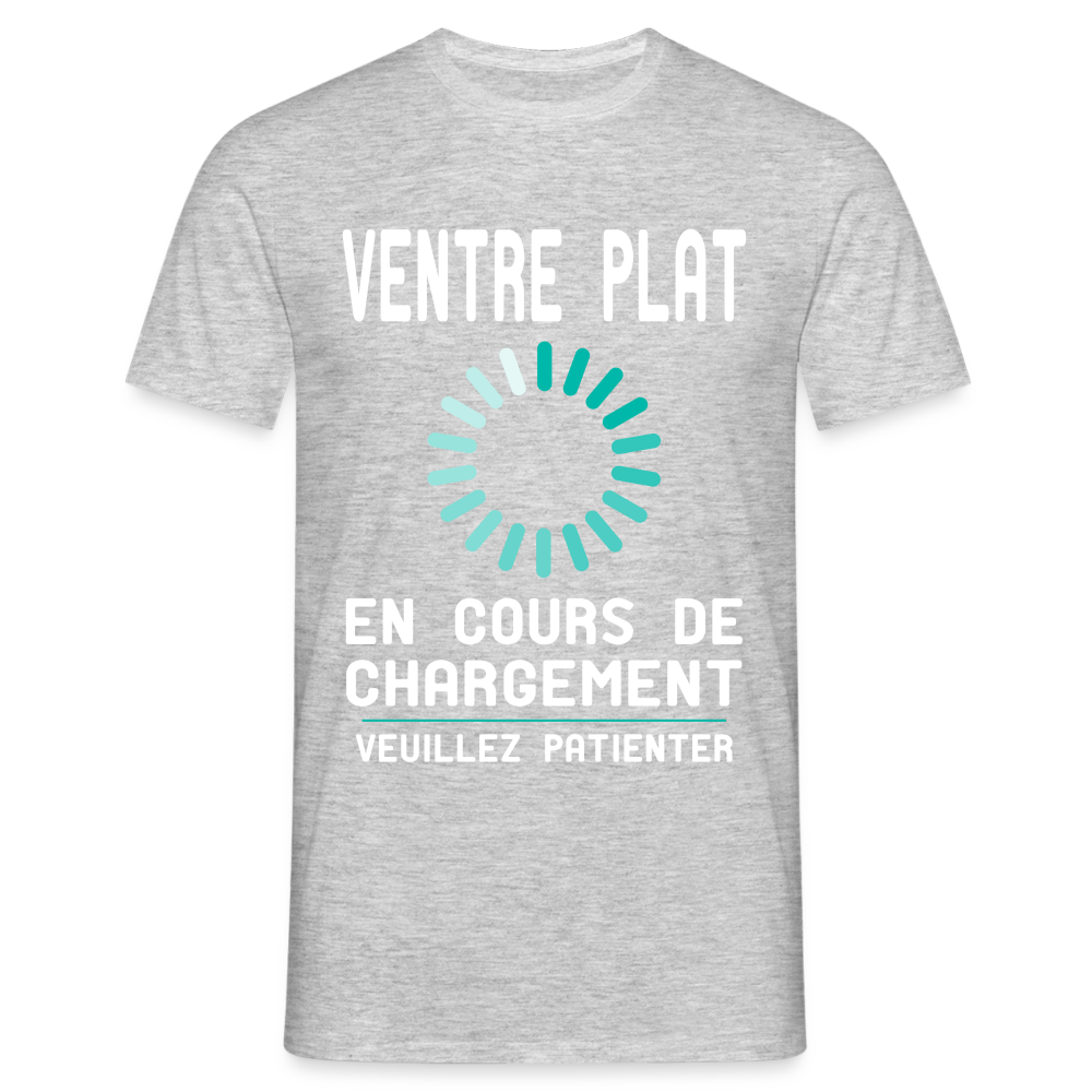 T-shirt Homme -  Ventre plat en cours de chargement - gris chiné