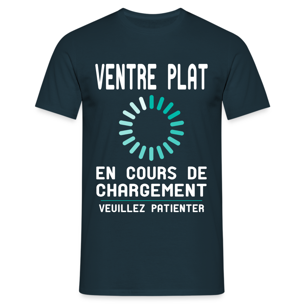 T-shirt Homme -  Ventre plat en cours de chargement - marine