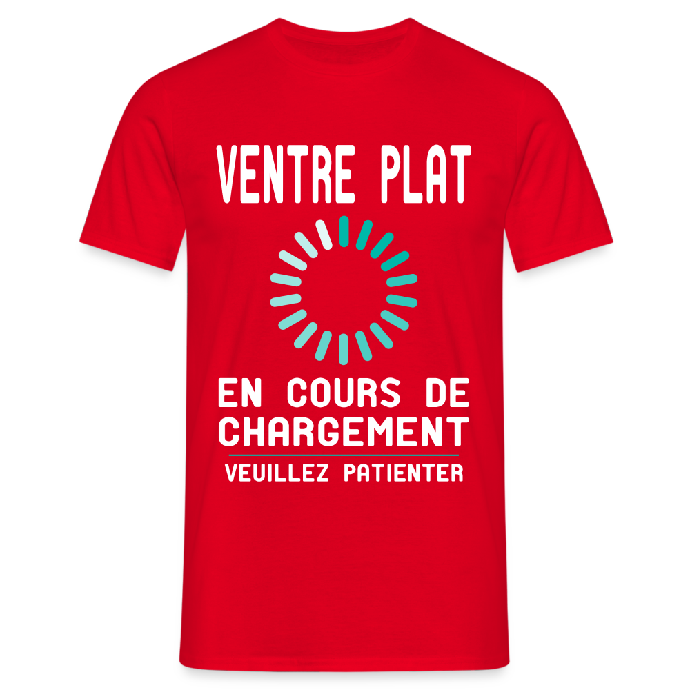 T-shirt Homme -  Ventre plat en cours de chargement - rouge