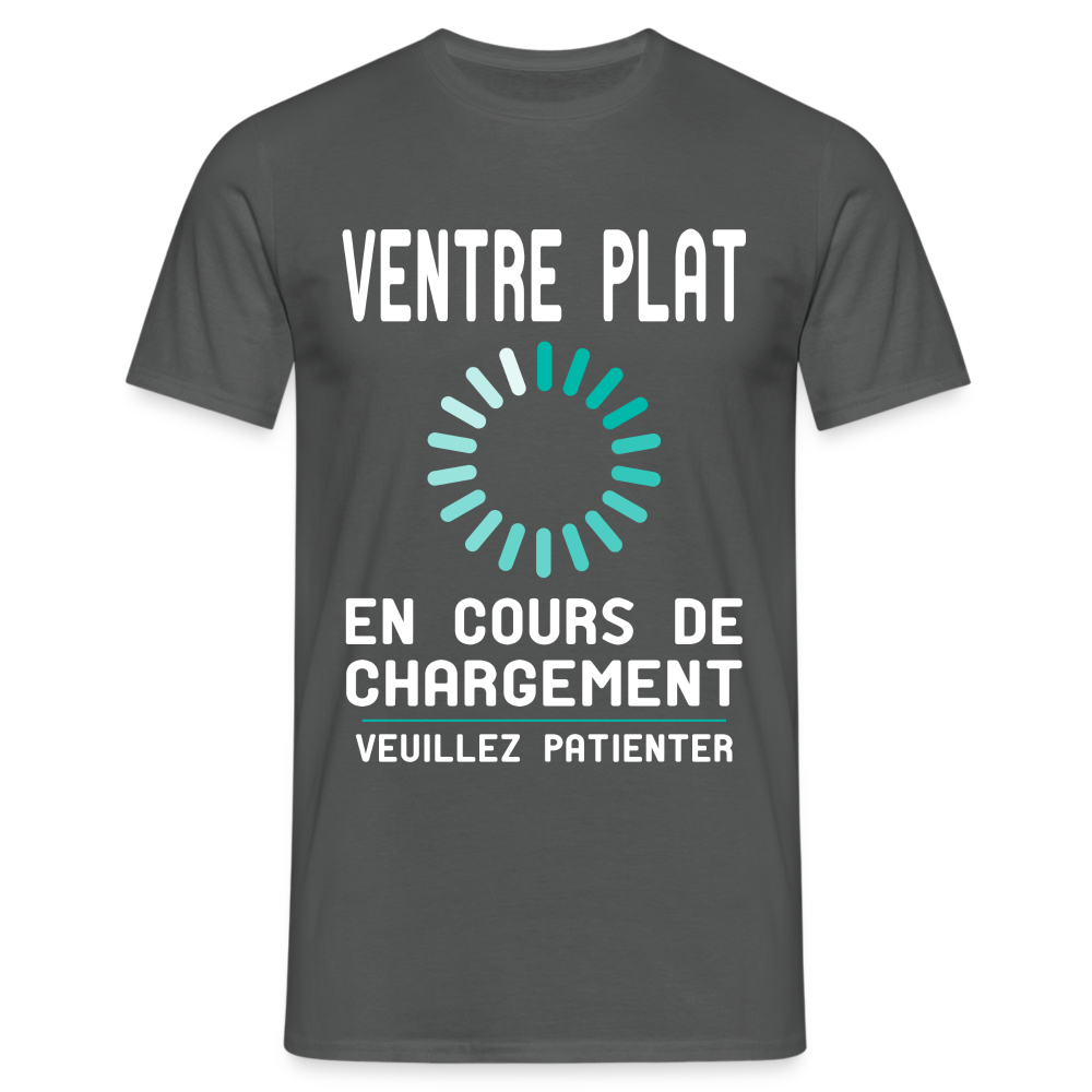 T-shirt Homme -  Ventre plat en cours de chargement - charbon