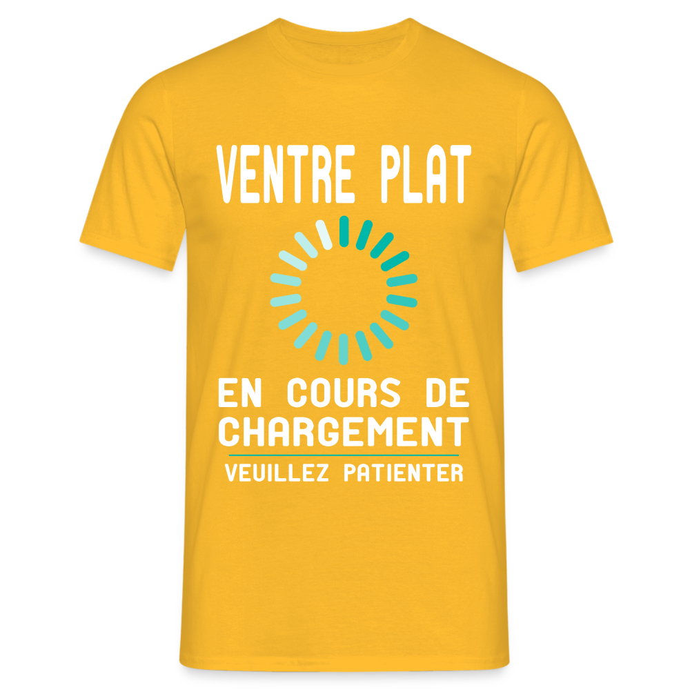 T-shirt Homme -  Ventre plat en cours de chargement - jaune