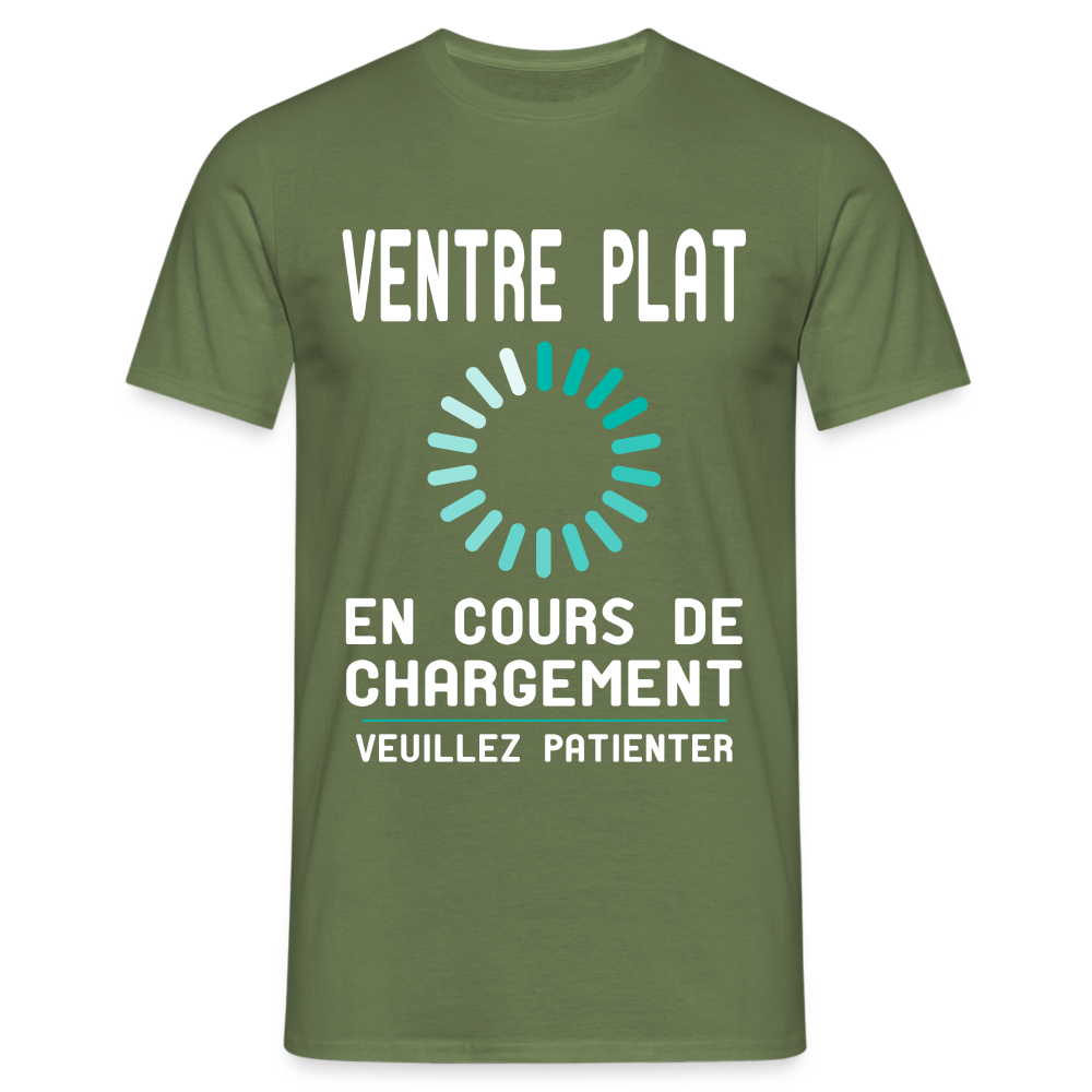 T-shirt Homme -  Ventre plat en cours de chargement - vert militaire