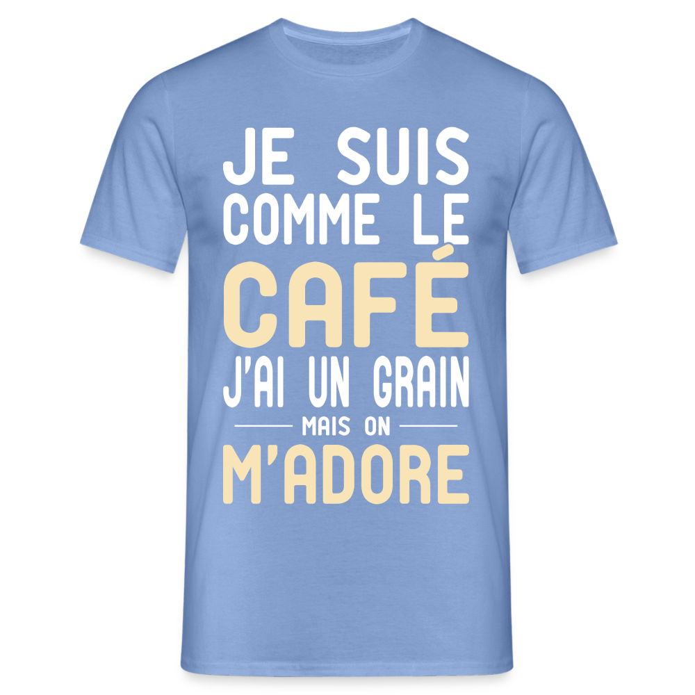 T-shirt Homme - J'ai un grain - Cadeau Humour - carolina blue