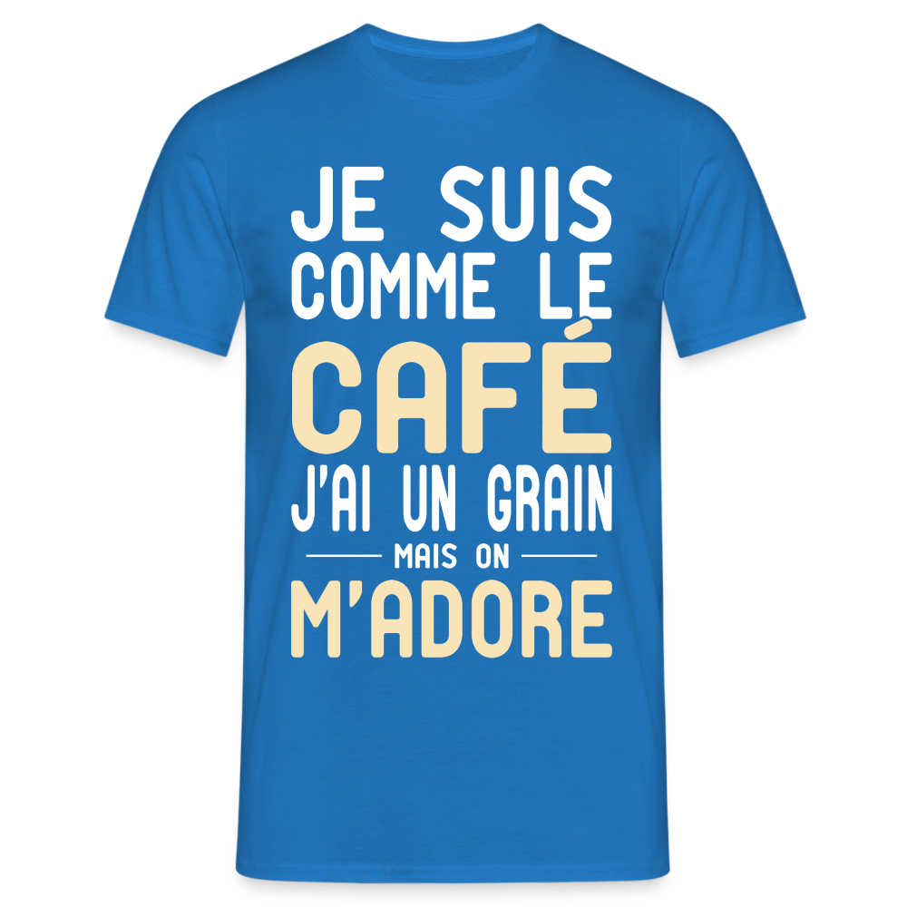 T-shirt Homme - J'ai un grain - Cadeau Humour - bleu royal