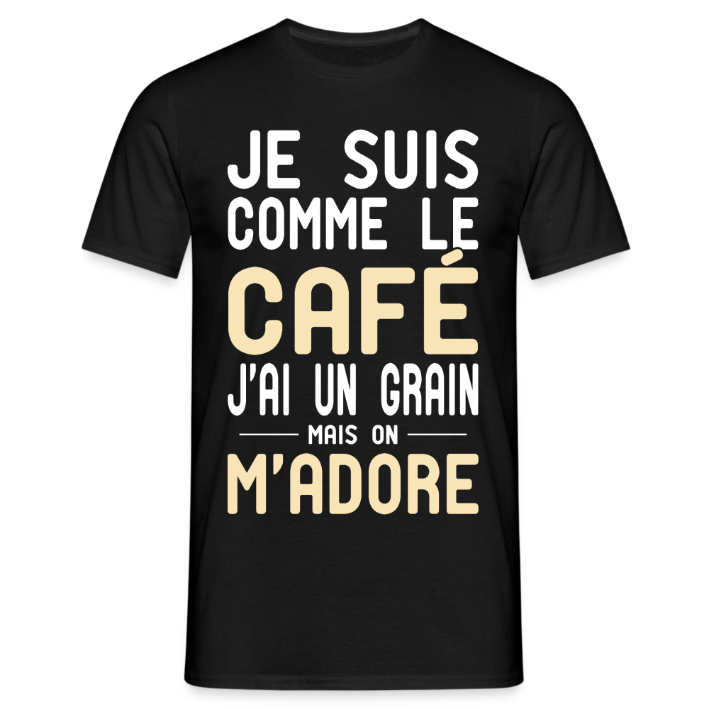 T-shirt Homme - J'ai un grain - Cadeau Humour - noir