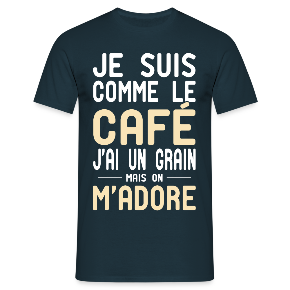 T-shirt Homme - J'ai un grain - Cadeau Humour - marine