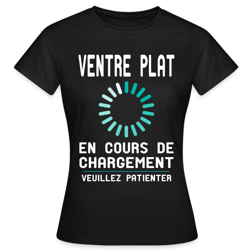 T-shirt Femme - Ventre plat en cours de chargement - noir