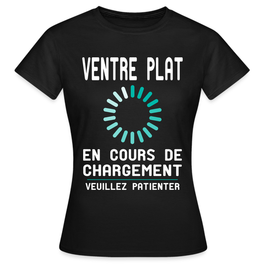 T-shirt Femme - Ventre plat en cours de chargement - noir