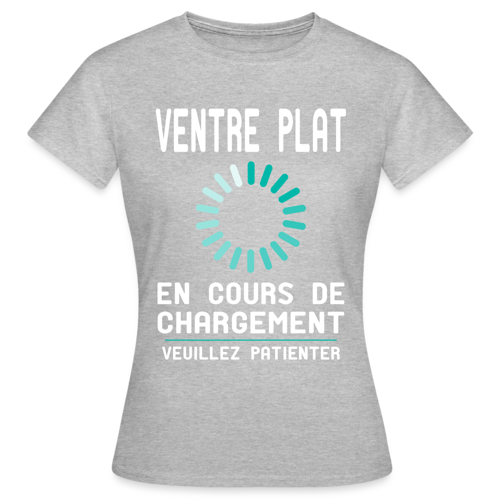 T-shirt Femme - Ventre plat en cours de chargement - gris chiné