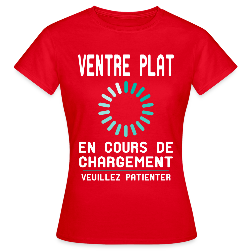 T-shirt Femme - Ventre plat en cours de chargement - rouge