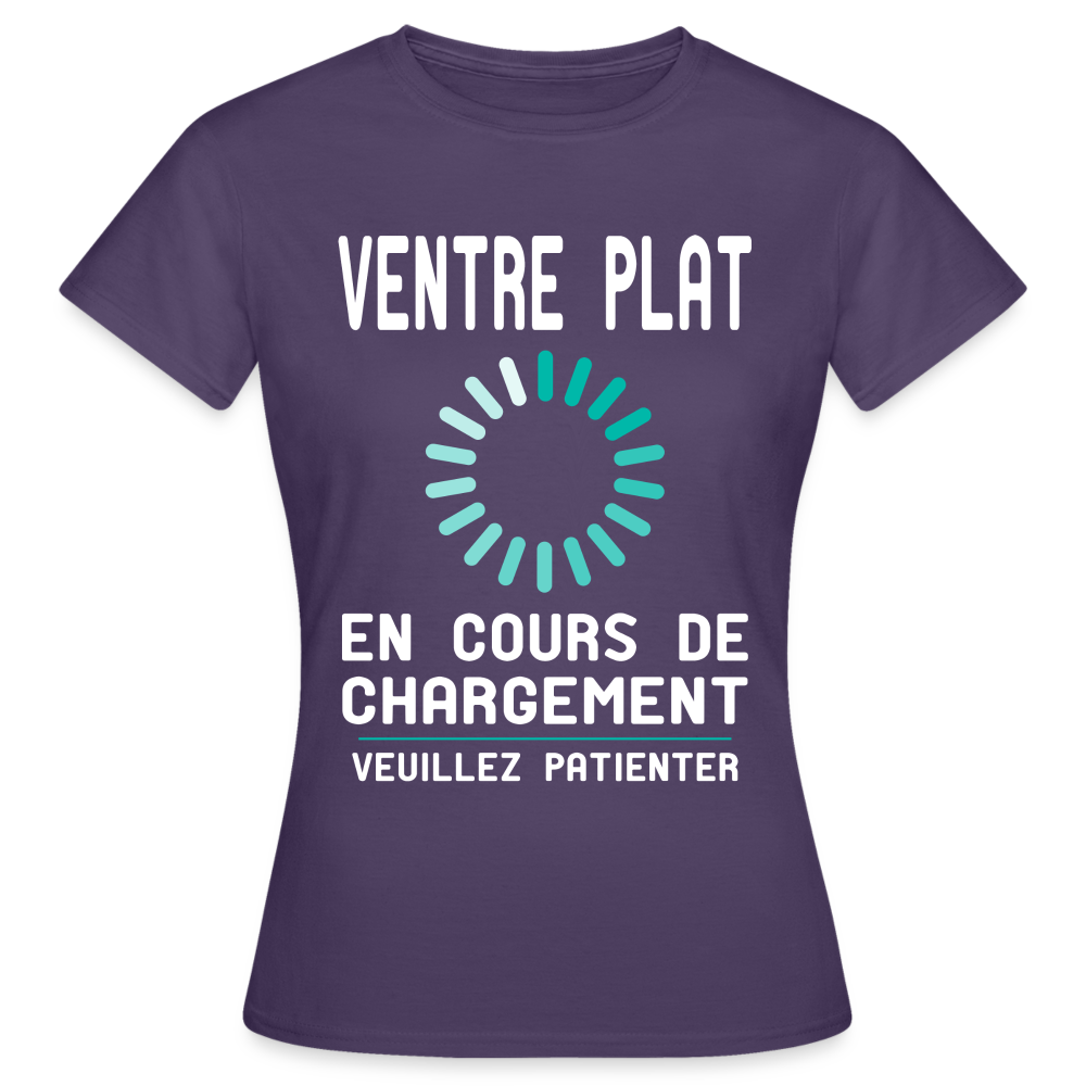 T-shirt Femme - Ventre plat en cours de chargement - violet foncé